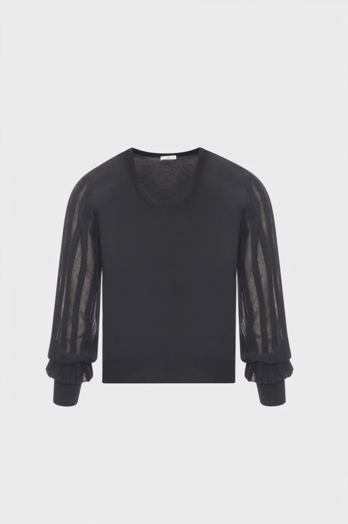 Knitwear regular fit with long sleeves with plissè effect