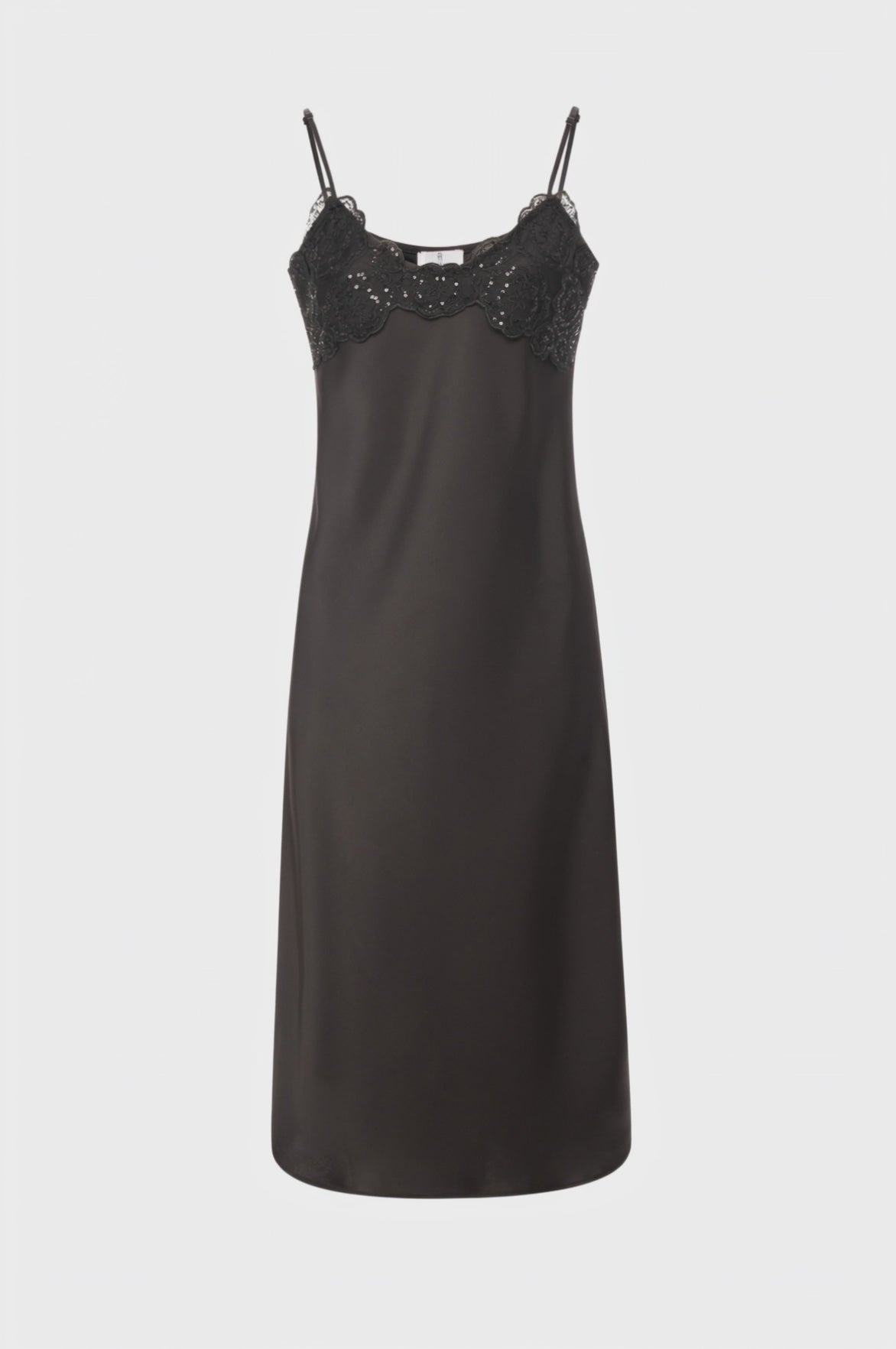 Petticoat dress middle length made in satin
