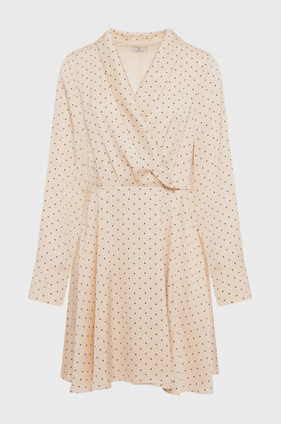 Mini dress regular fit with polka dots pattern