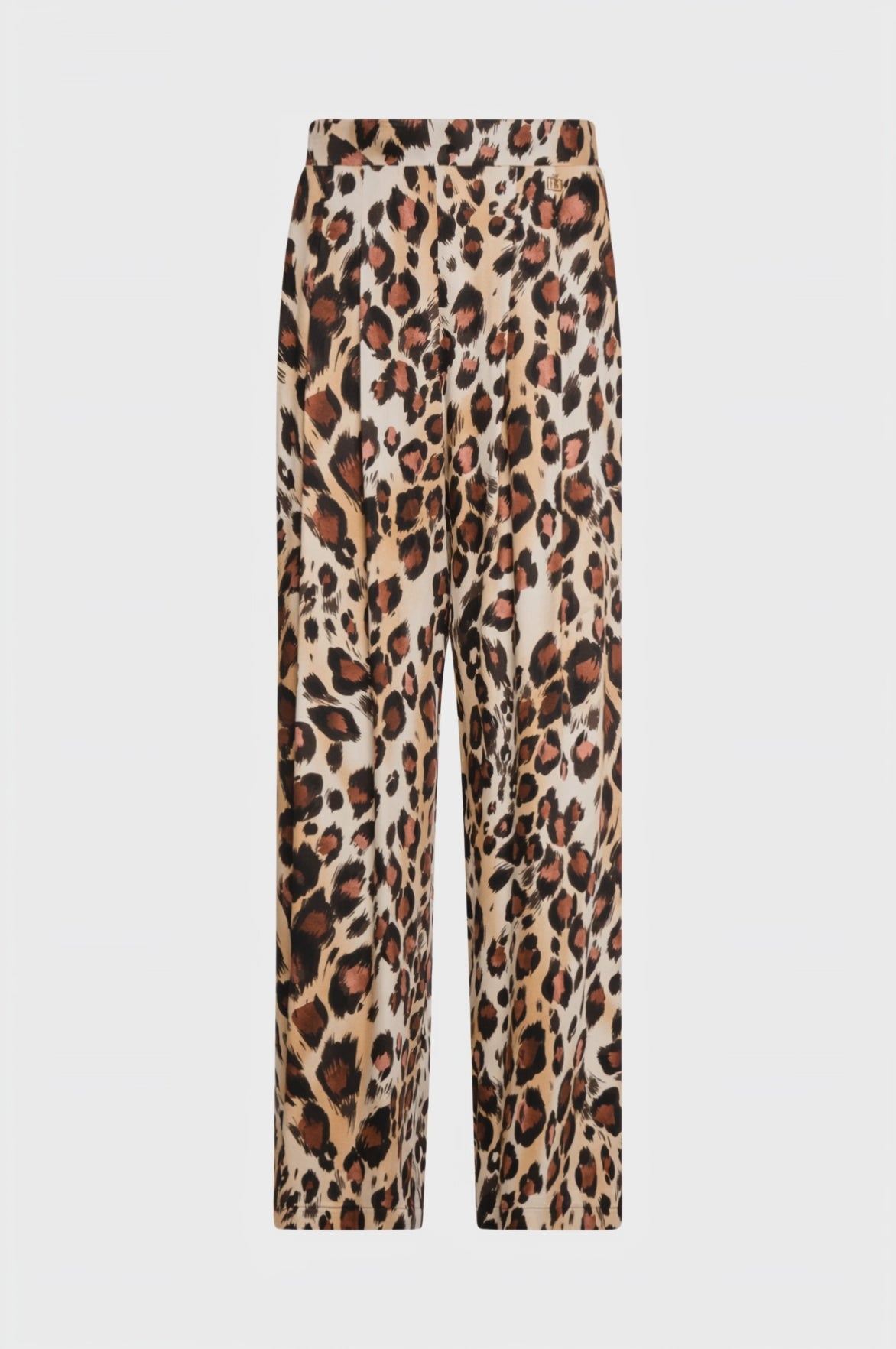Palazzo pant wide fit with animalier pattern