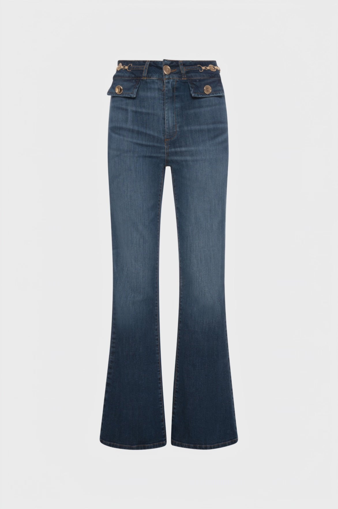 Bootcut jeans made in denim with middle wash