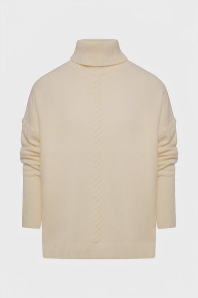Knitwear over fit with high neck