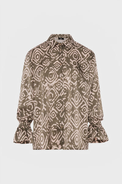 Shirt regular fit with geometrical pattern