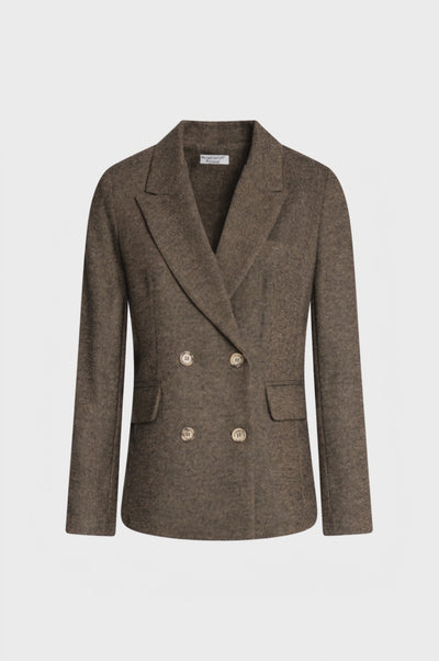 Blazer jacket regular fit double breasted with wool