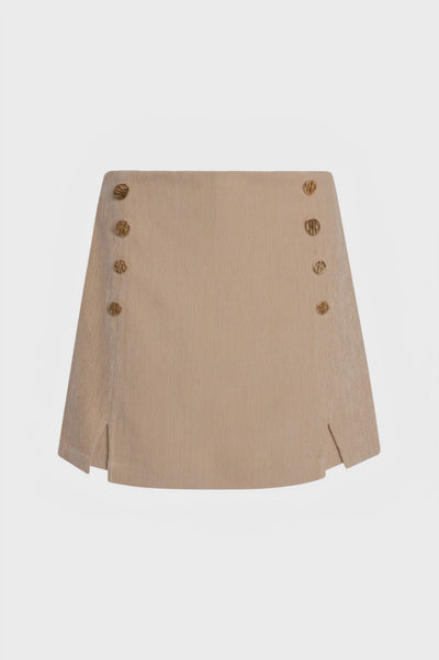 Short skort regular fit made in velvet