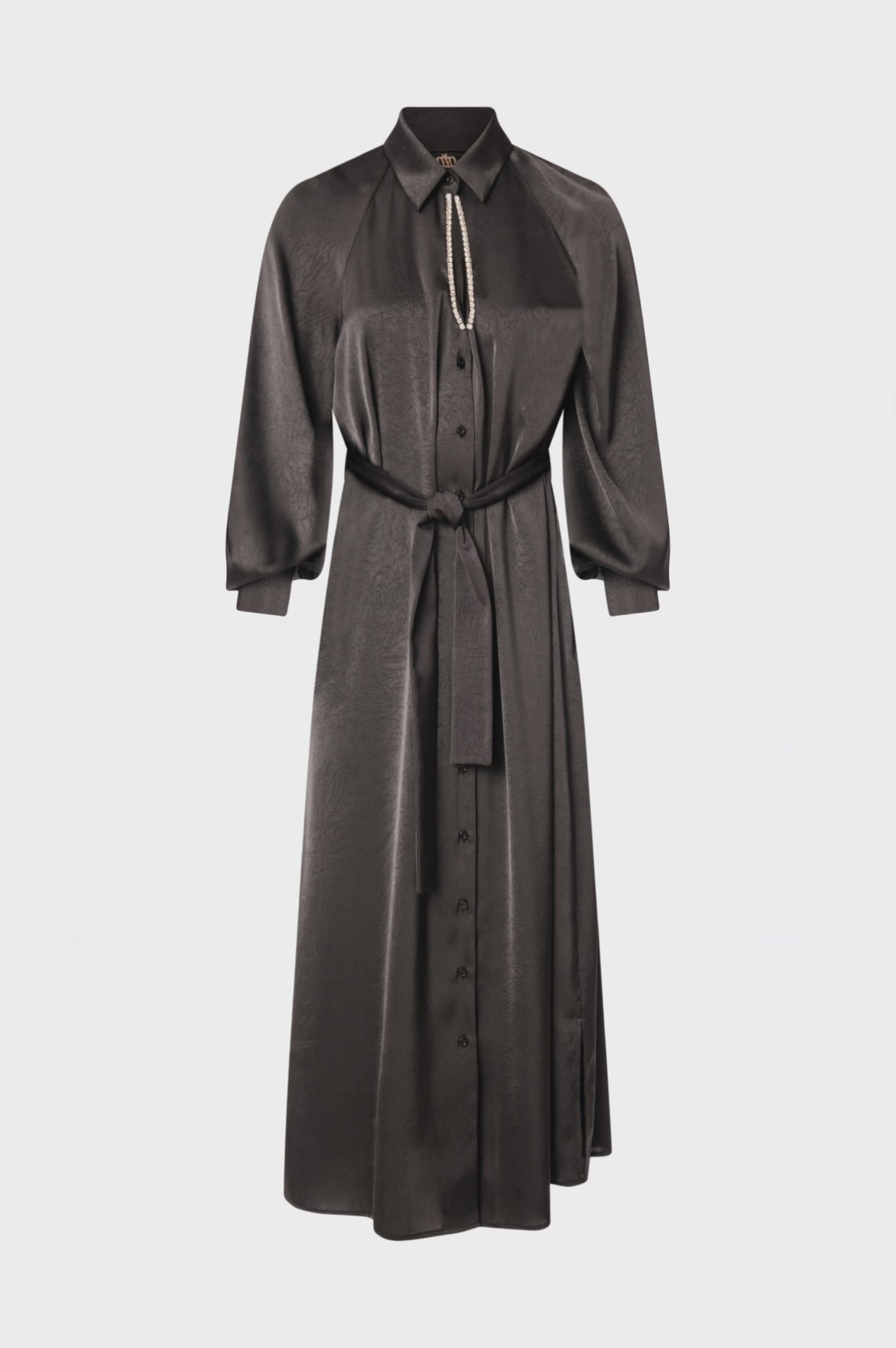 Chemisier dress regular fit made in satin