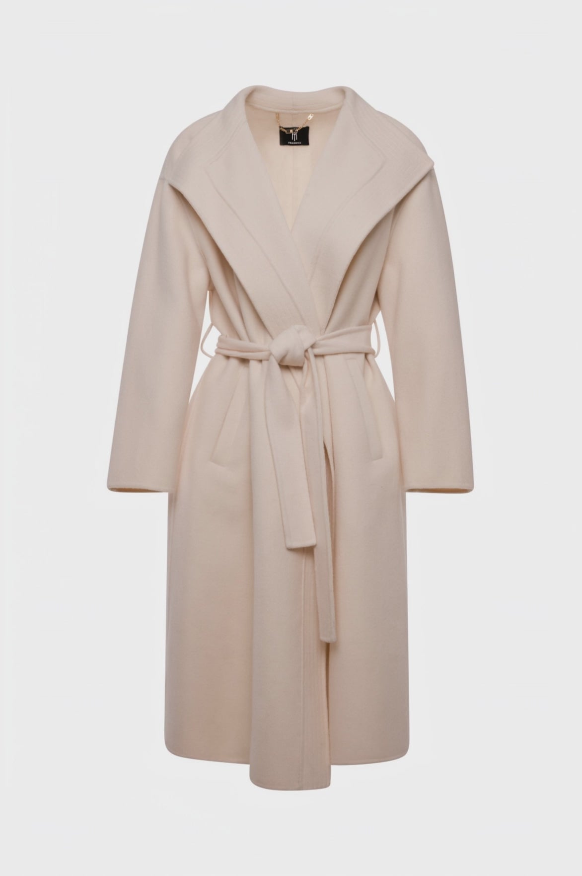 Long coat regular fit made in wool
