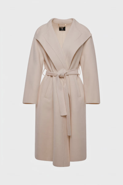 Long coat regular fit made in wool