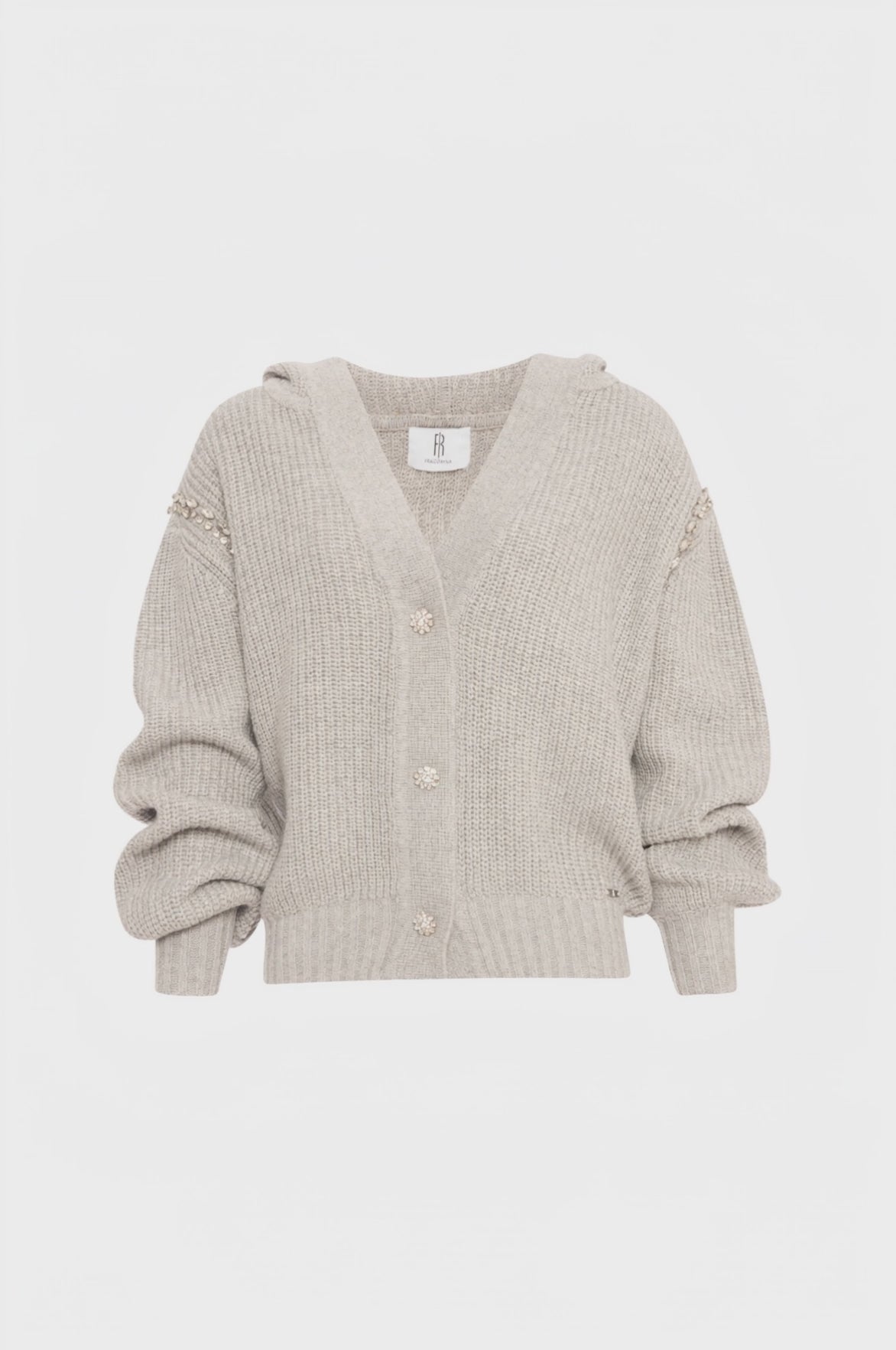 Knitted cardigan regular fit made in wool