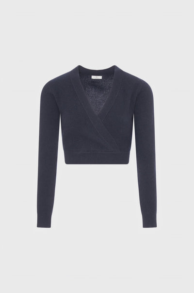 Knitwear slim fit cropped made in wool