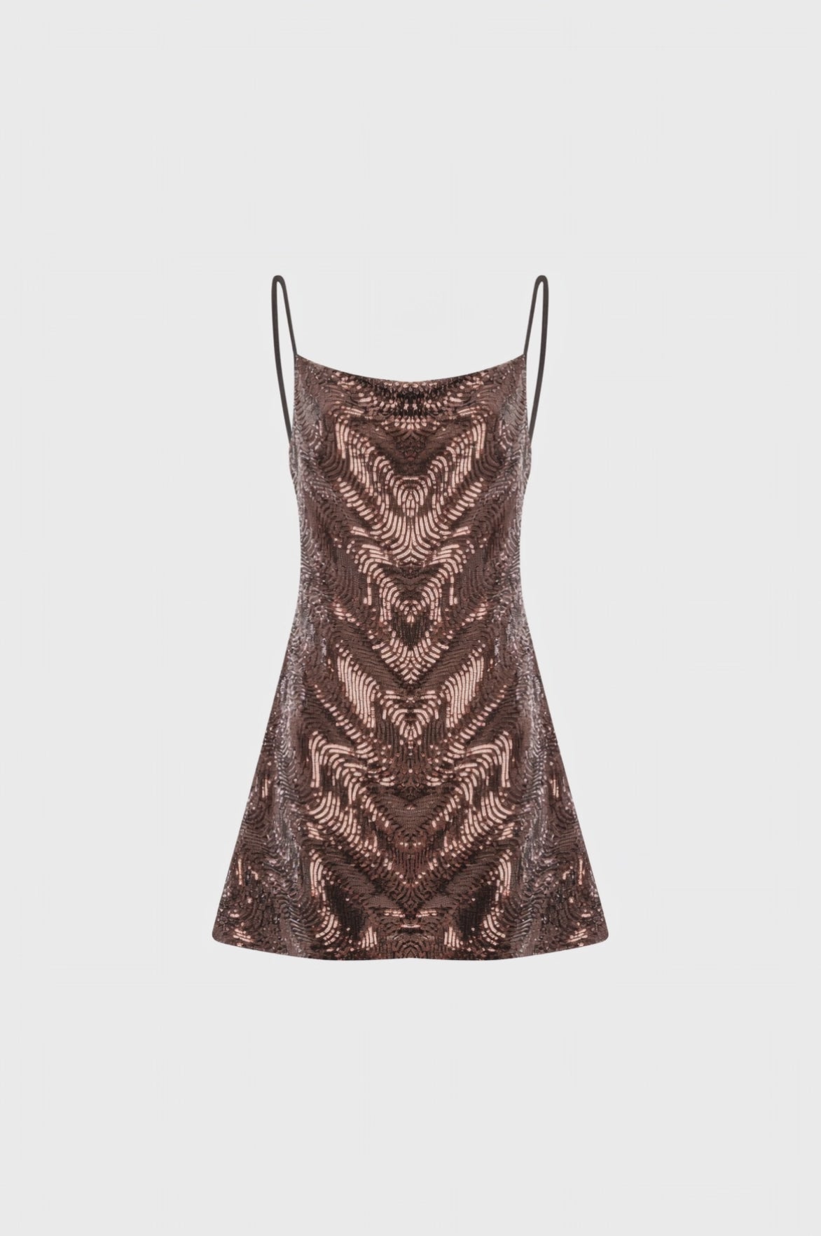 Mini sleeveless dress made in sequins