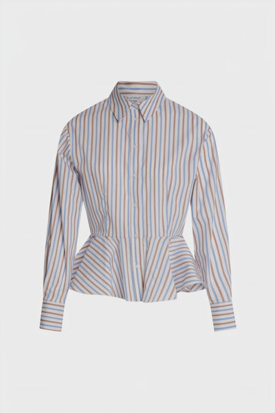 Shirt regular fit with multicolor stripes