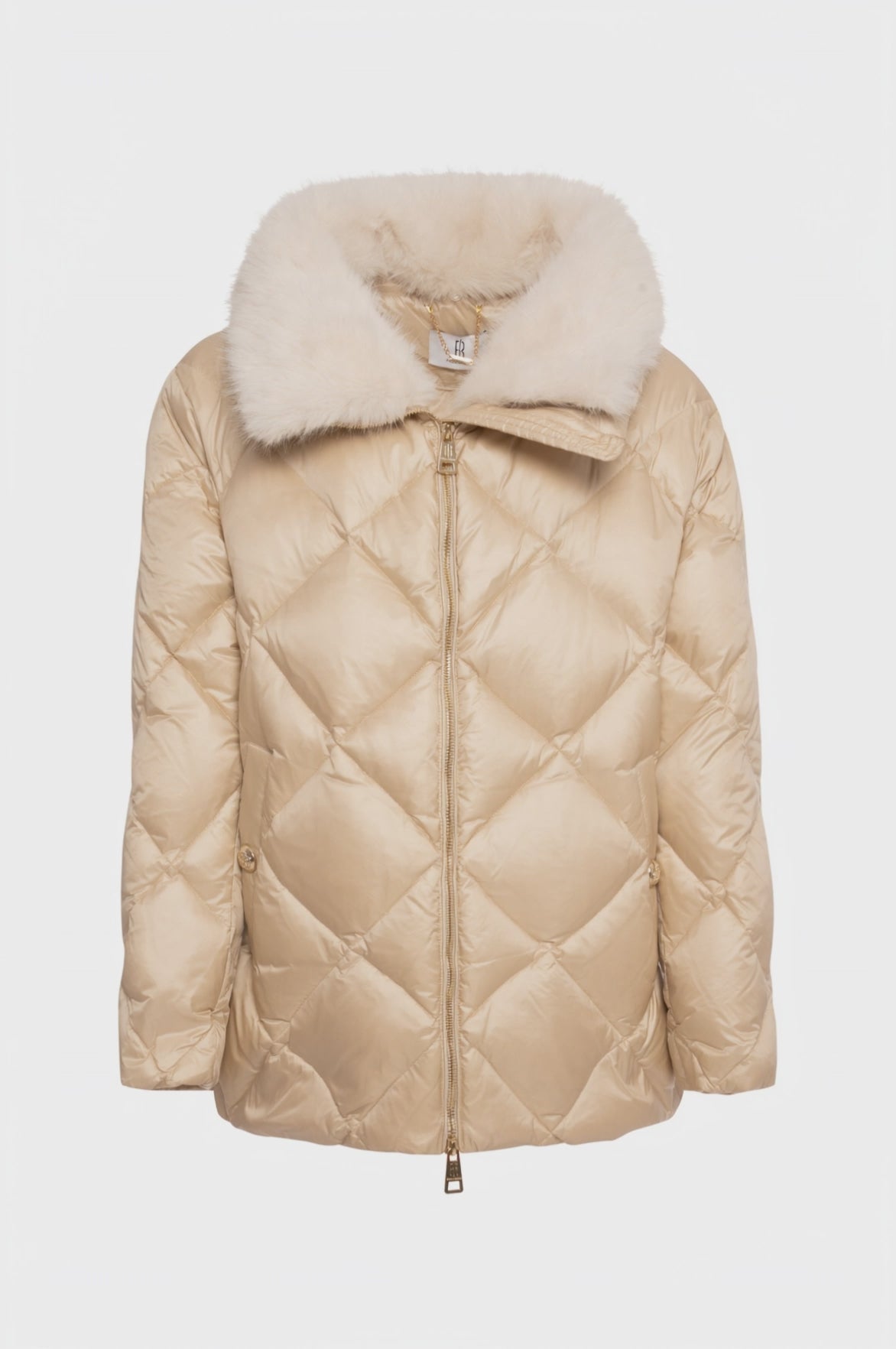 Padded jacket regular fit with feather padding