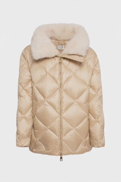 Padded jacket regular fit with feather padding