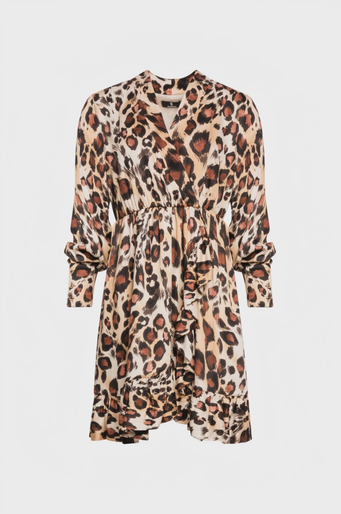 Mini dress regular fit with animalier pattern