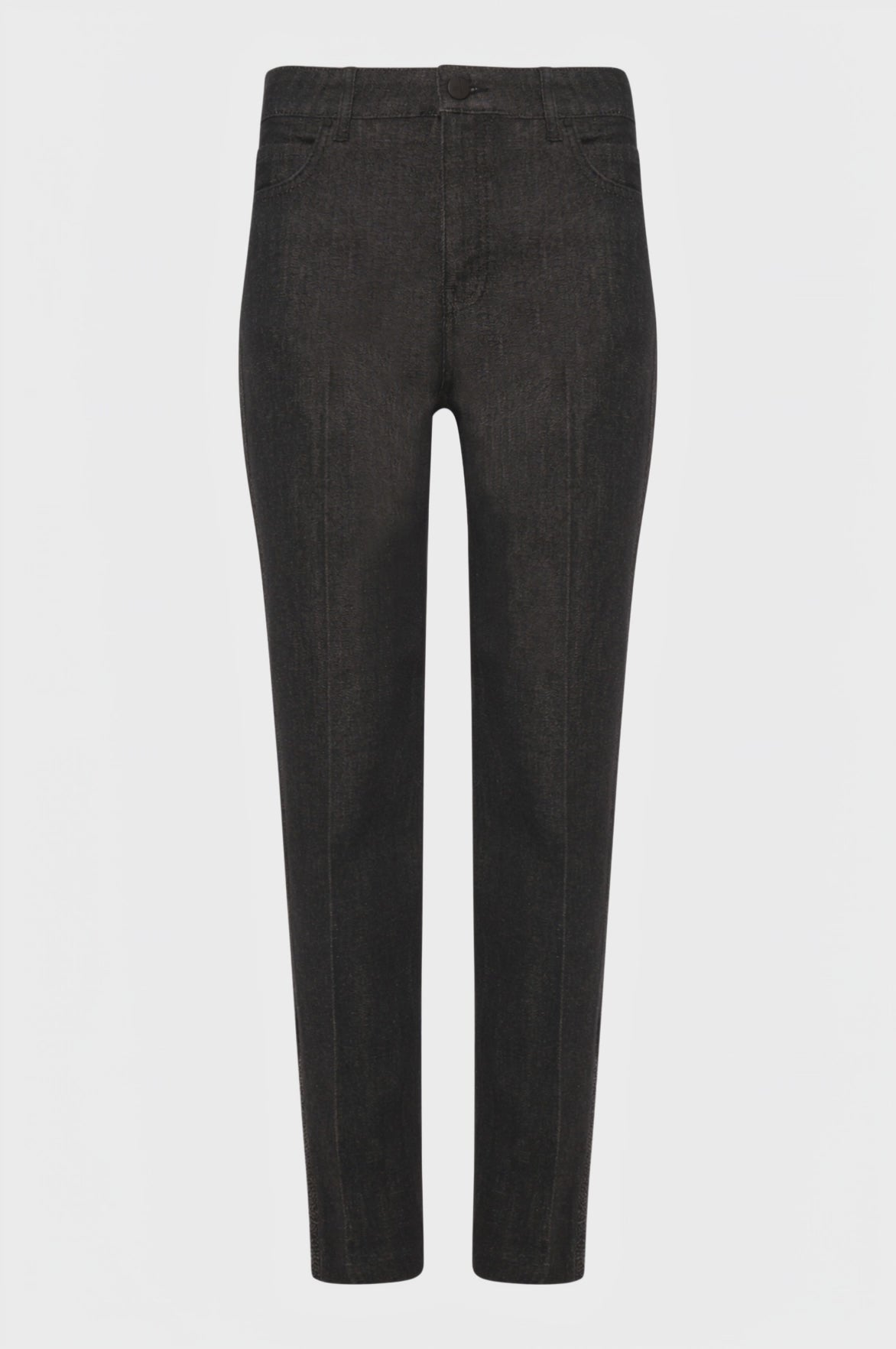 Jeans regular fit made in black denim with rince wash