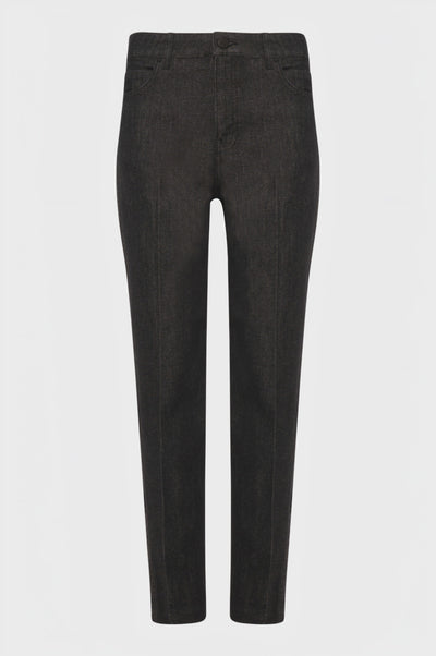 Jeans regular fit made in black denim with rince wash
