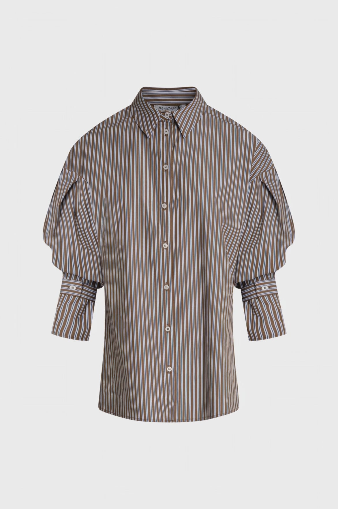 Shirt regular fit made made in cotton with stripes