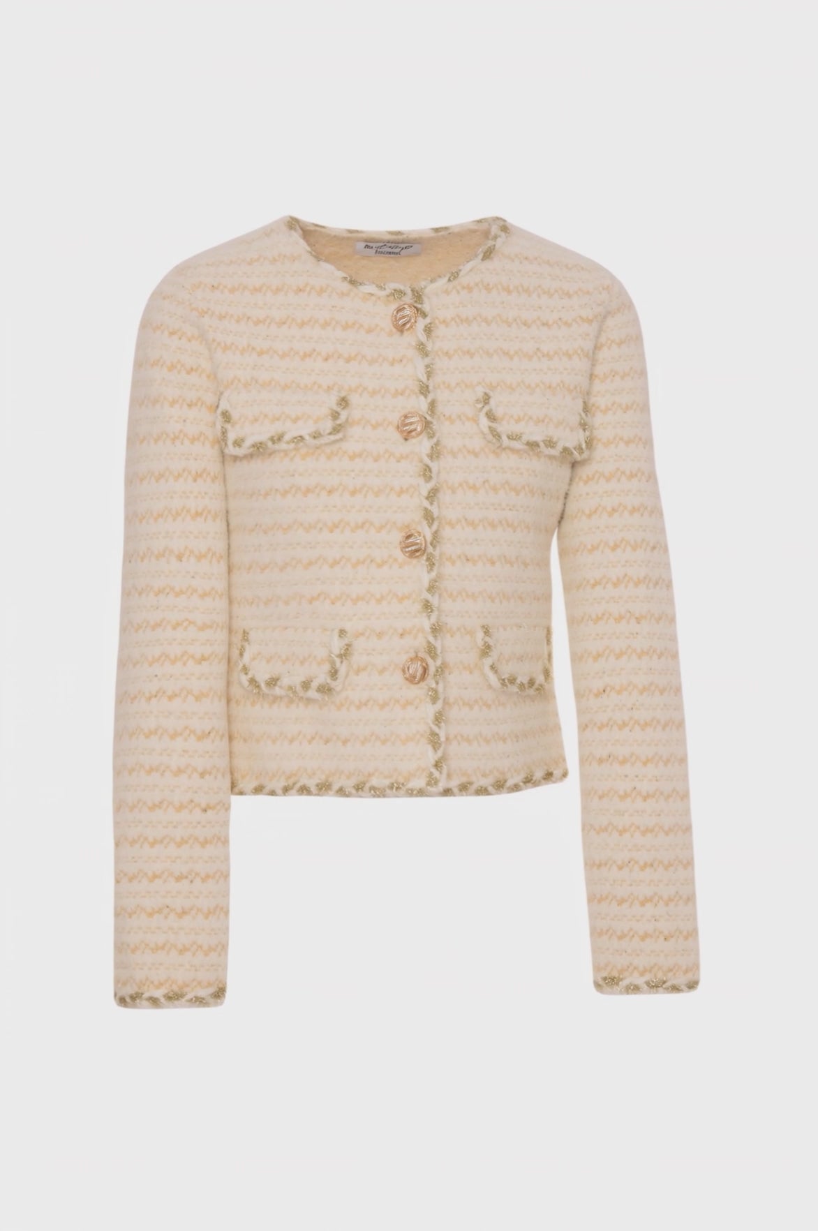 Knitted cardigan regular fit multicolor