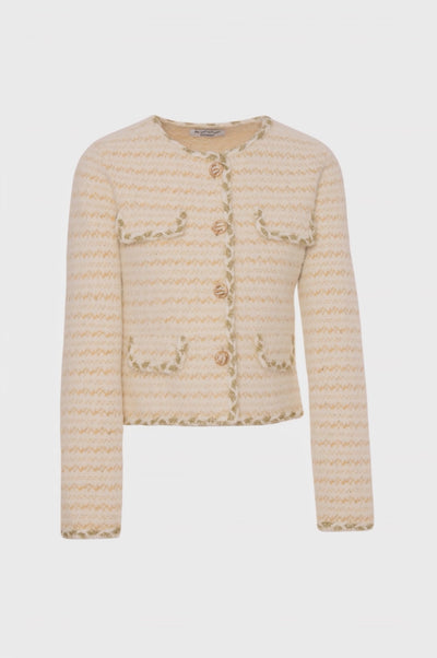 Knitted cardigan regular fit multicolor