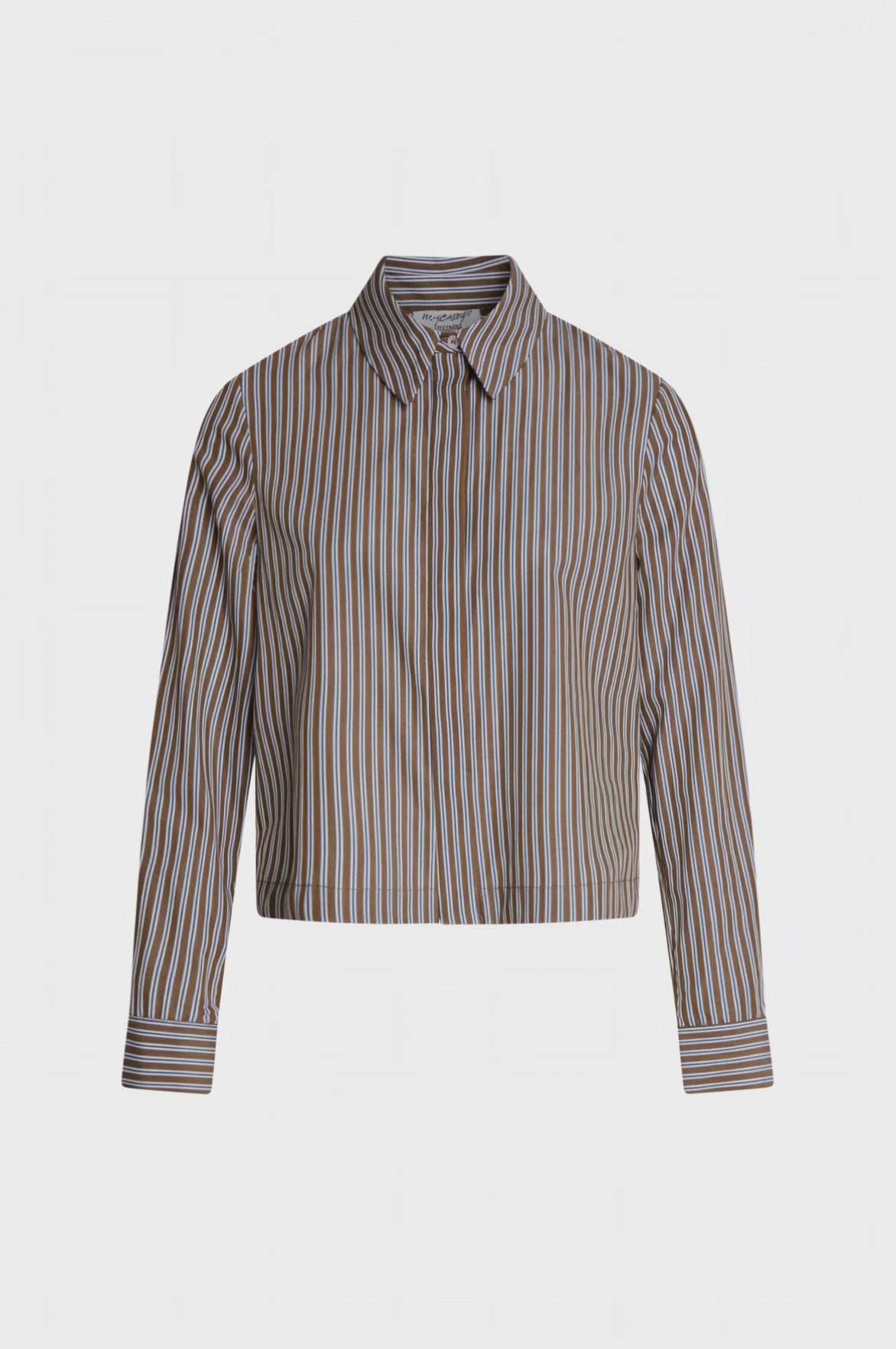 Shirt regular fit made made in cotton with stripes