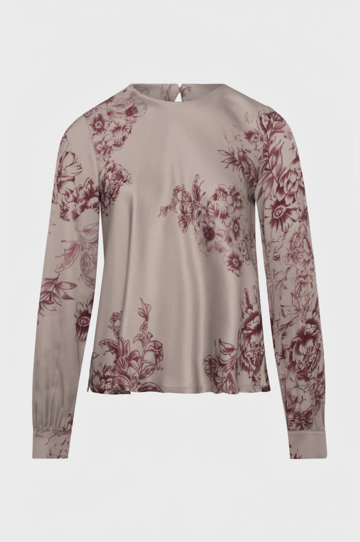 Blouse regular fit with flowery pattern