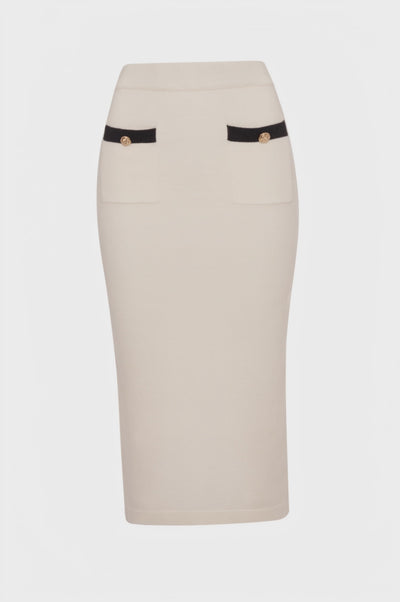 Knitted sheath dress middle length