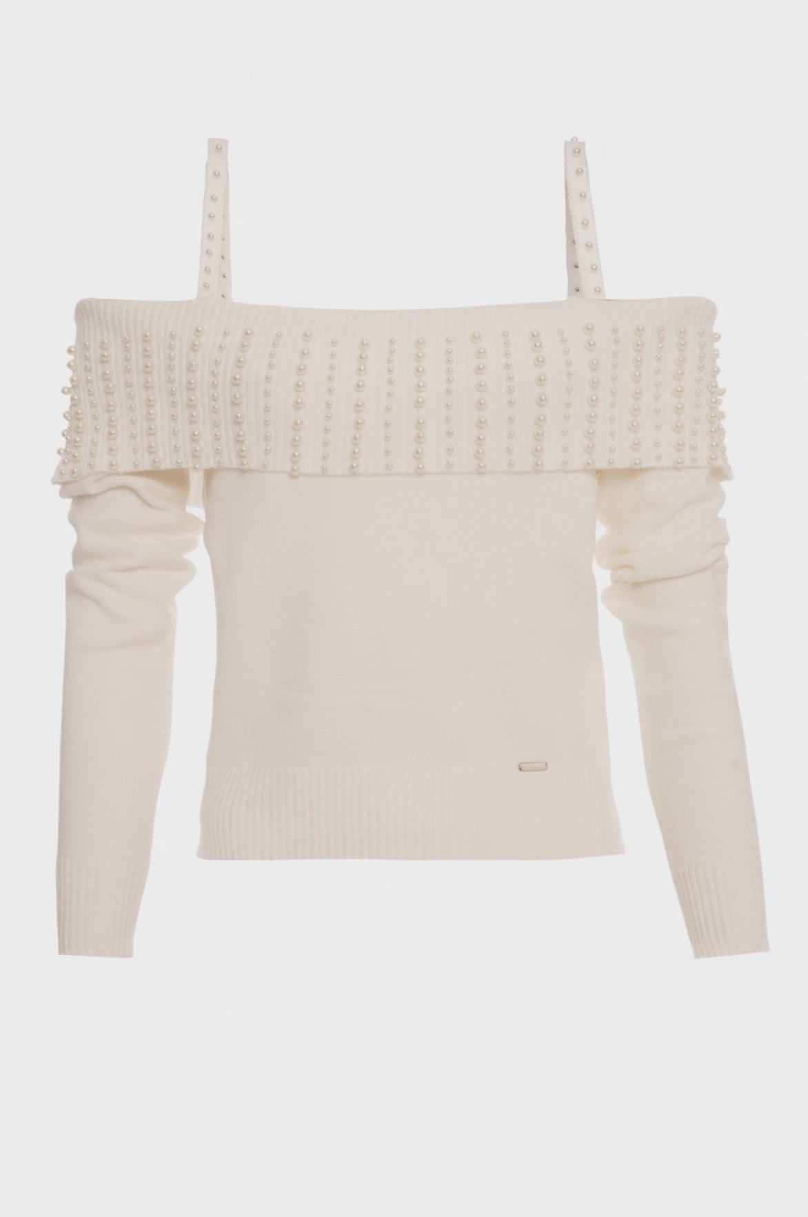 Knitwear slim fit with pearls