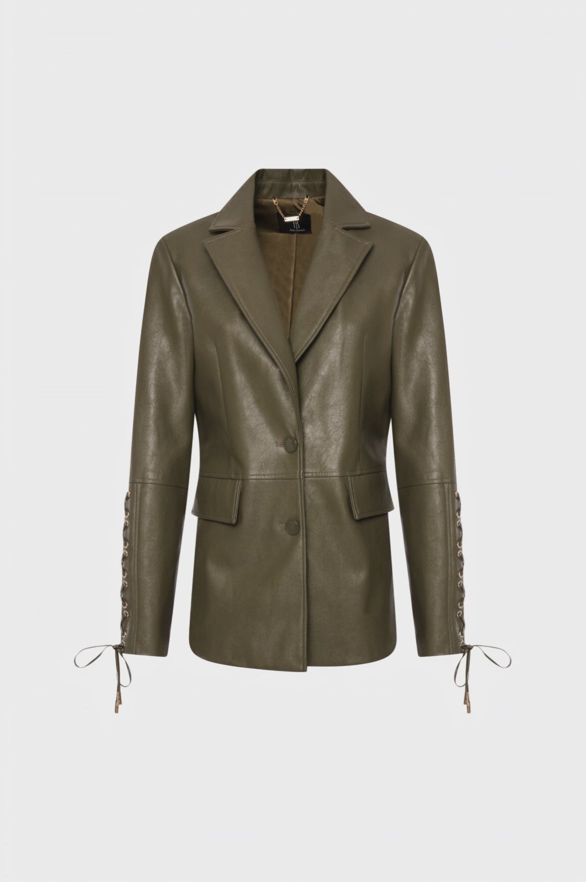 Blazer jacket regular fit single breasted made in fake fur