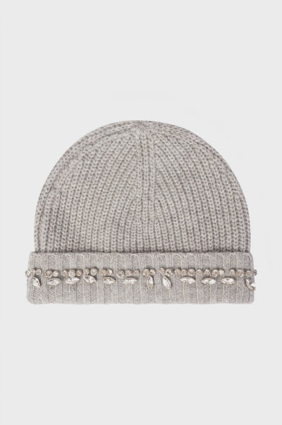 Hat made in wool with shiny stones