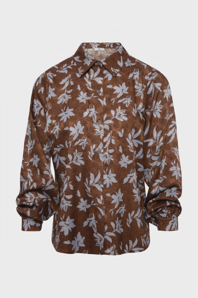 Shirt regular fit with flowery pattern