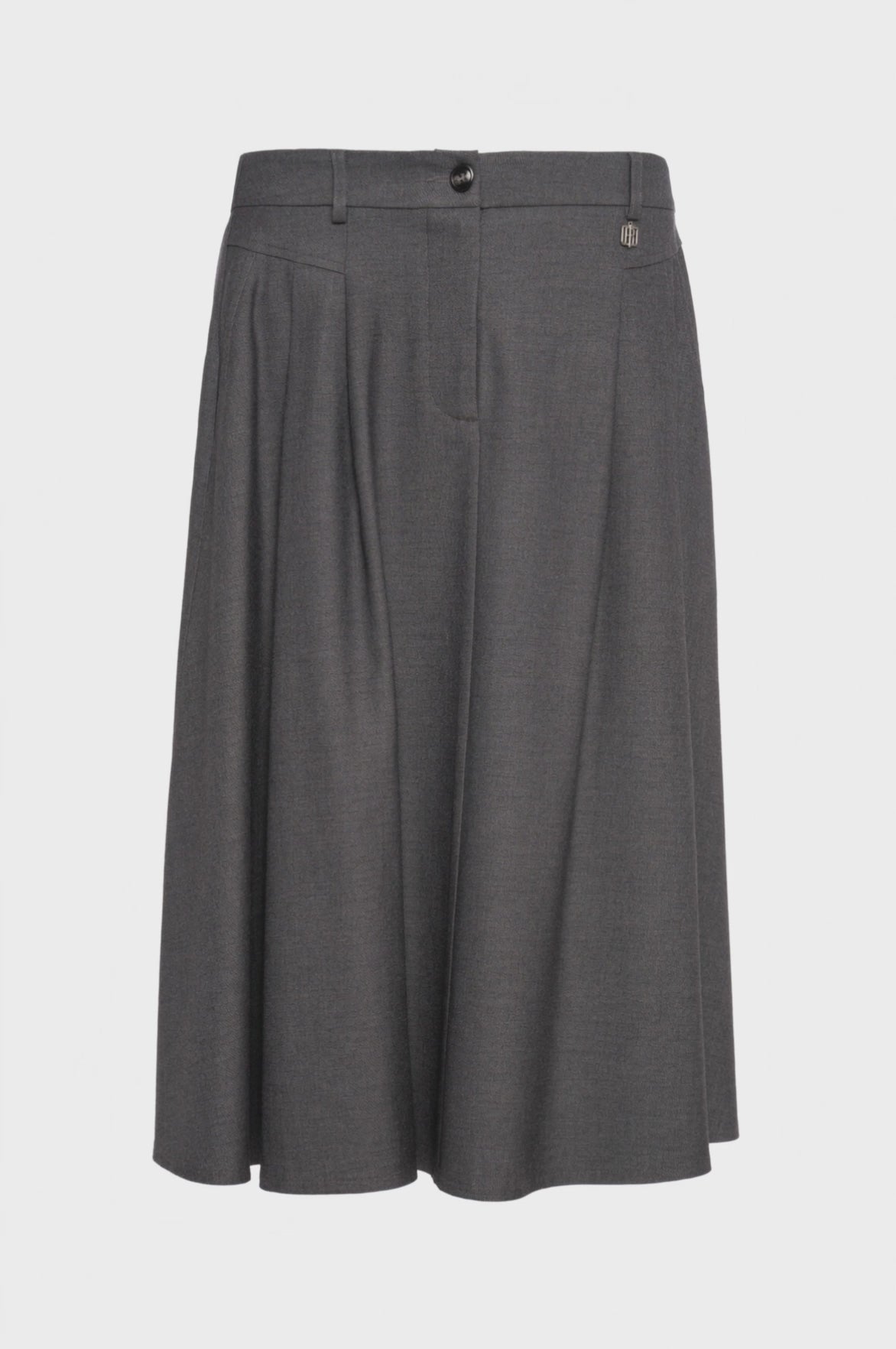 Flare skirt middle length with high waist