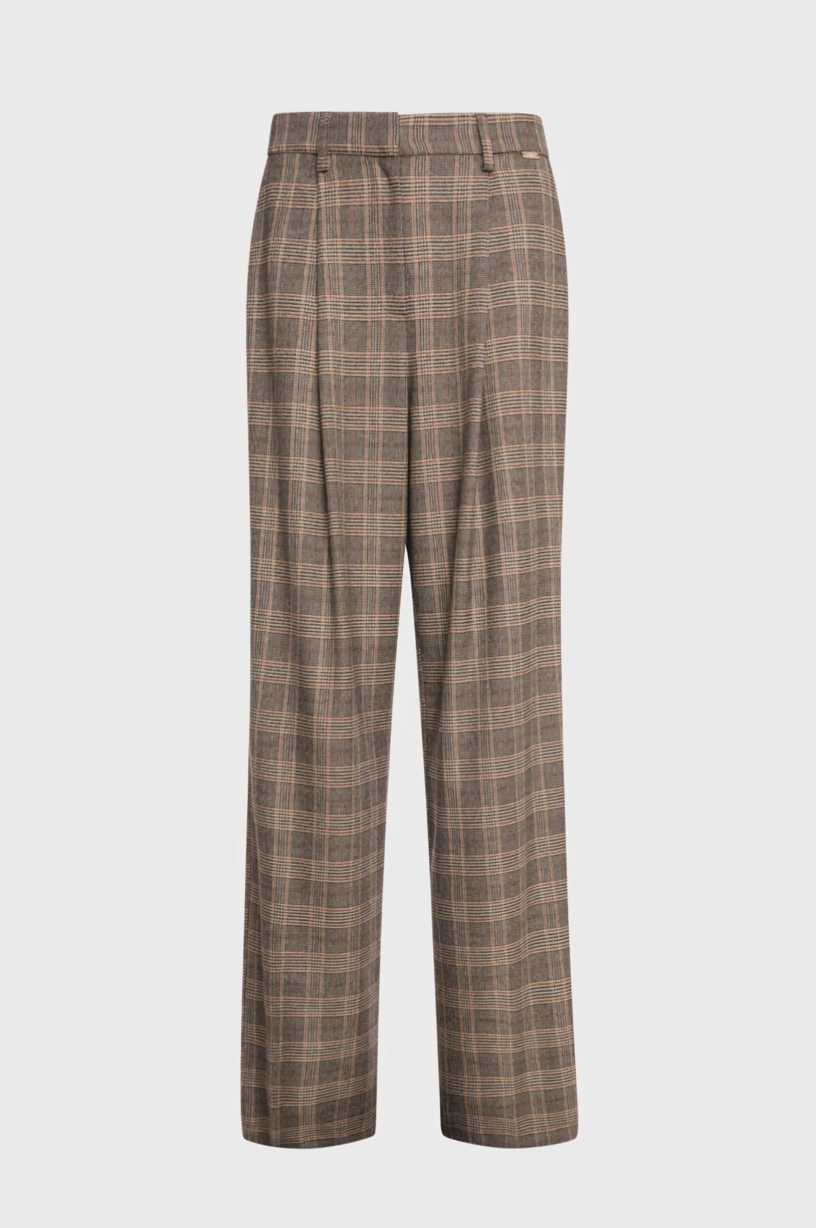 Palazzo pant wide fit made in Prince of Wales fabric