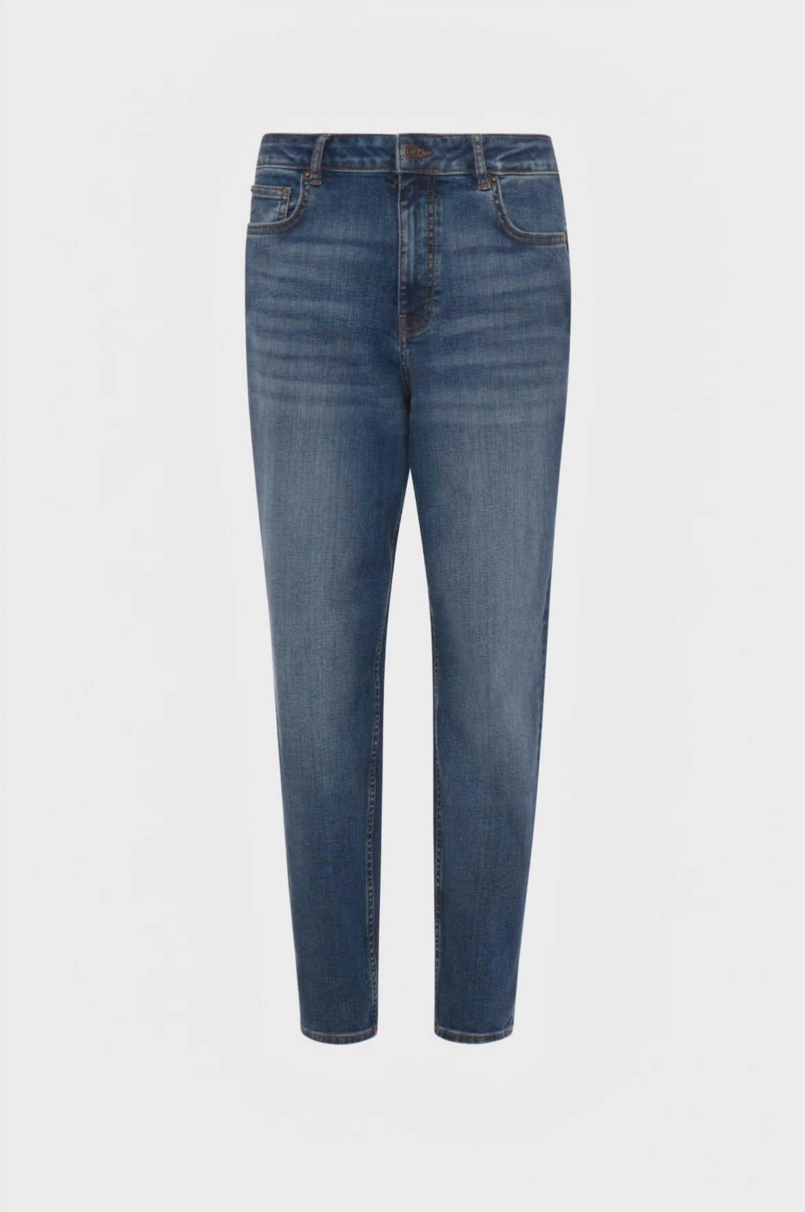 Jeans mom fit made in denim with middle wash