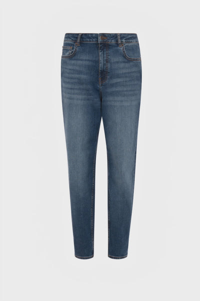 Jeans mom fit made in denim with middle wash