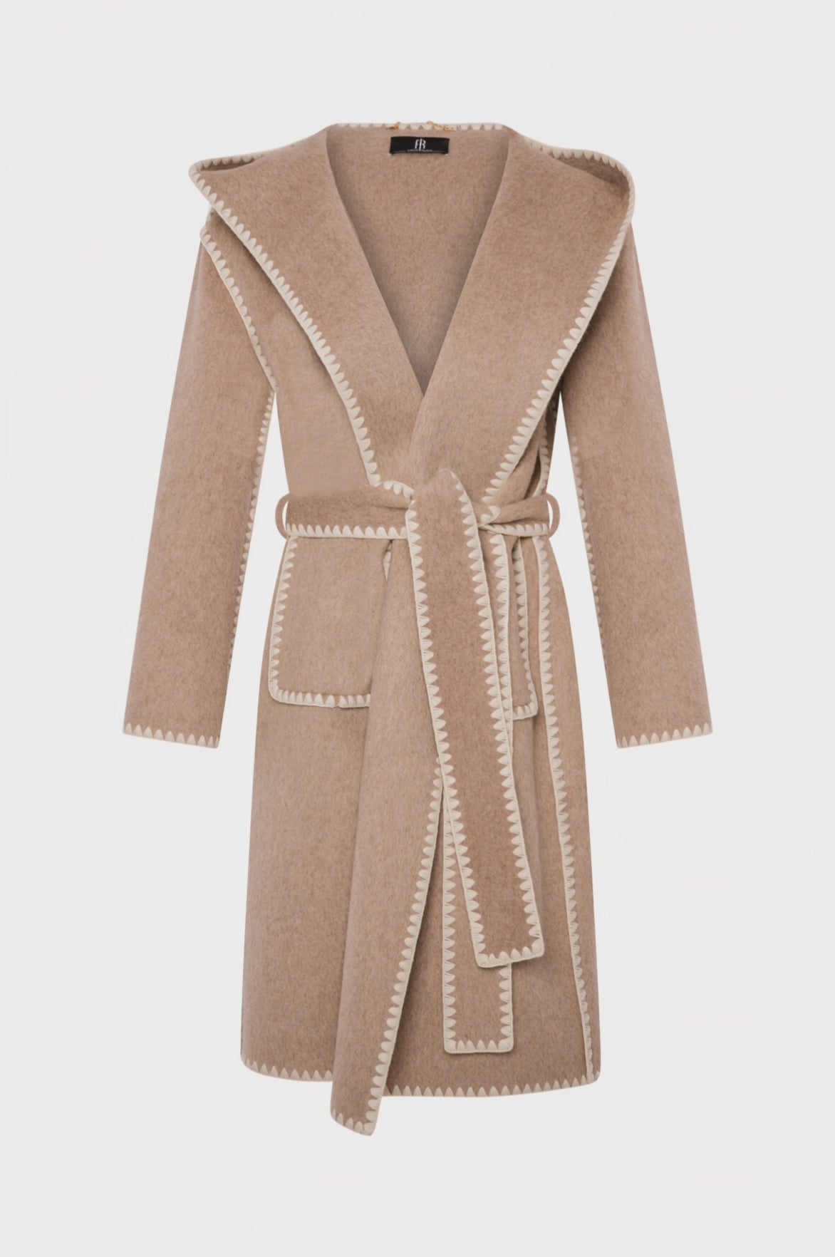 Long coat regular fit made in wool