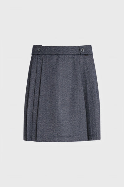 Mini pleated skirt flare
