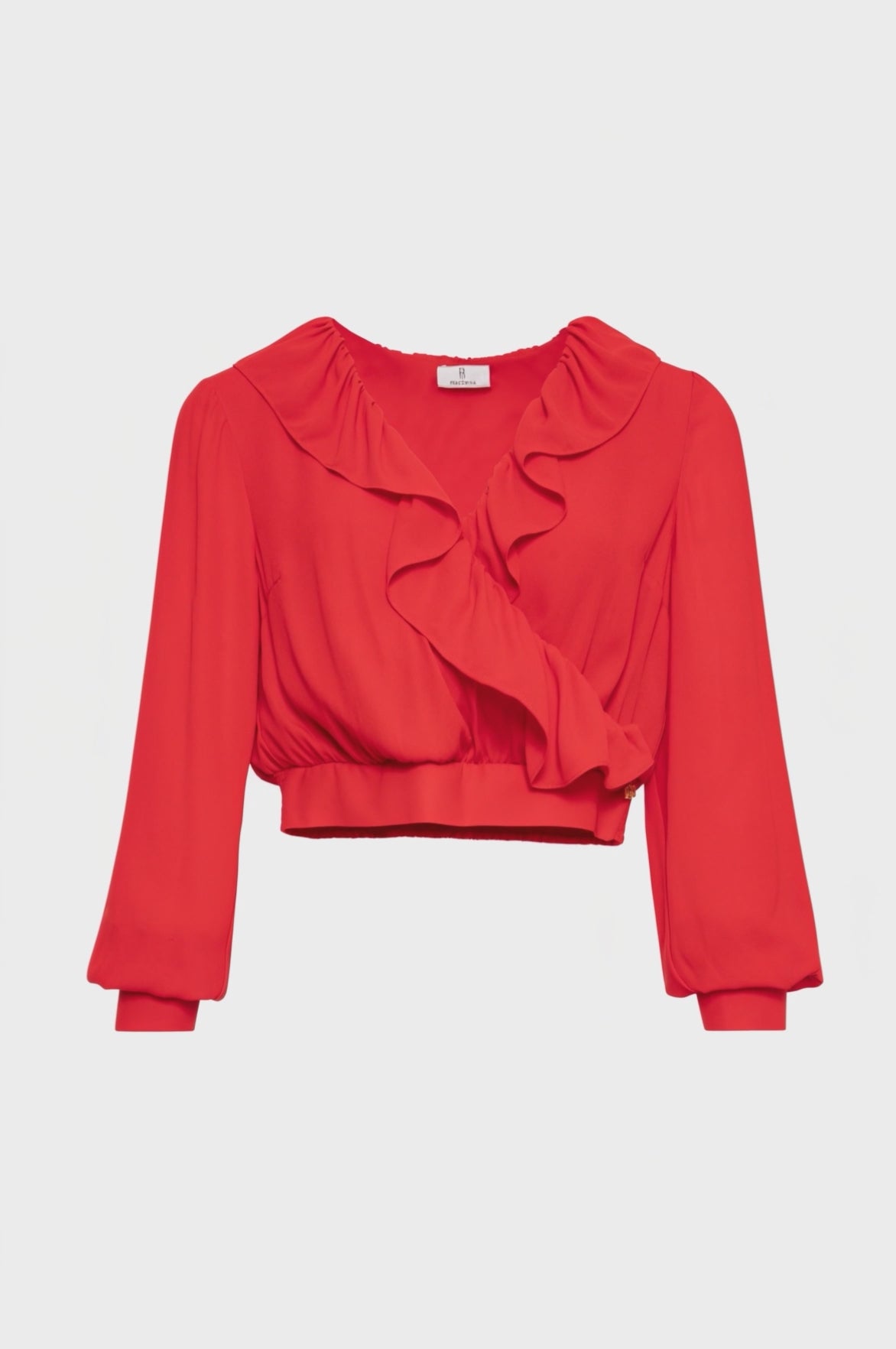 Blouse cropped made in georgette