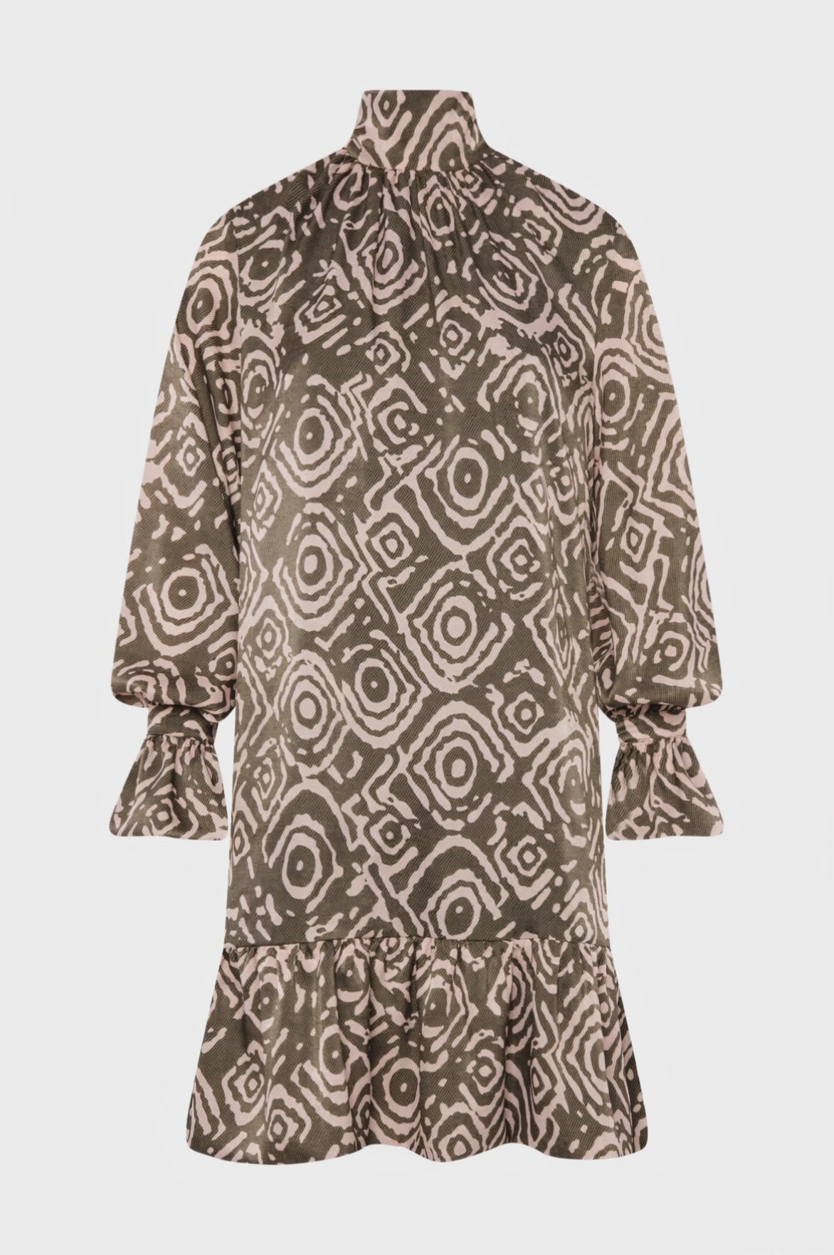 Dress A-shape with pattern