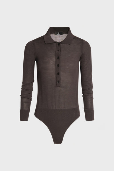 Knitted body slim fit made in merinos wool