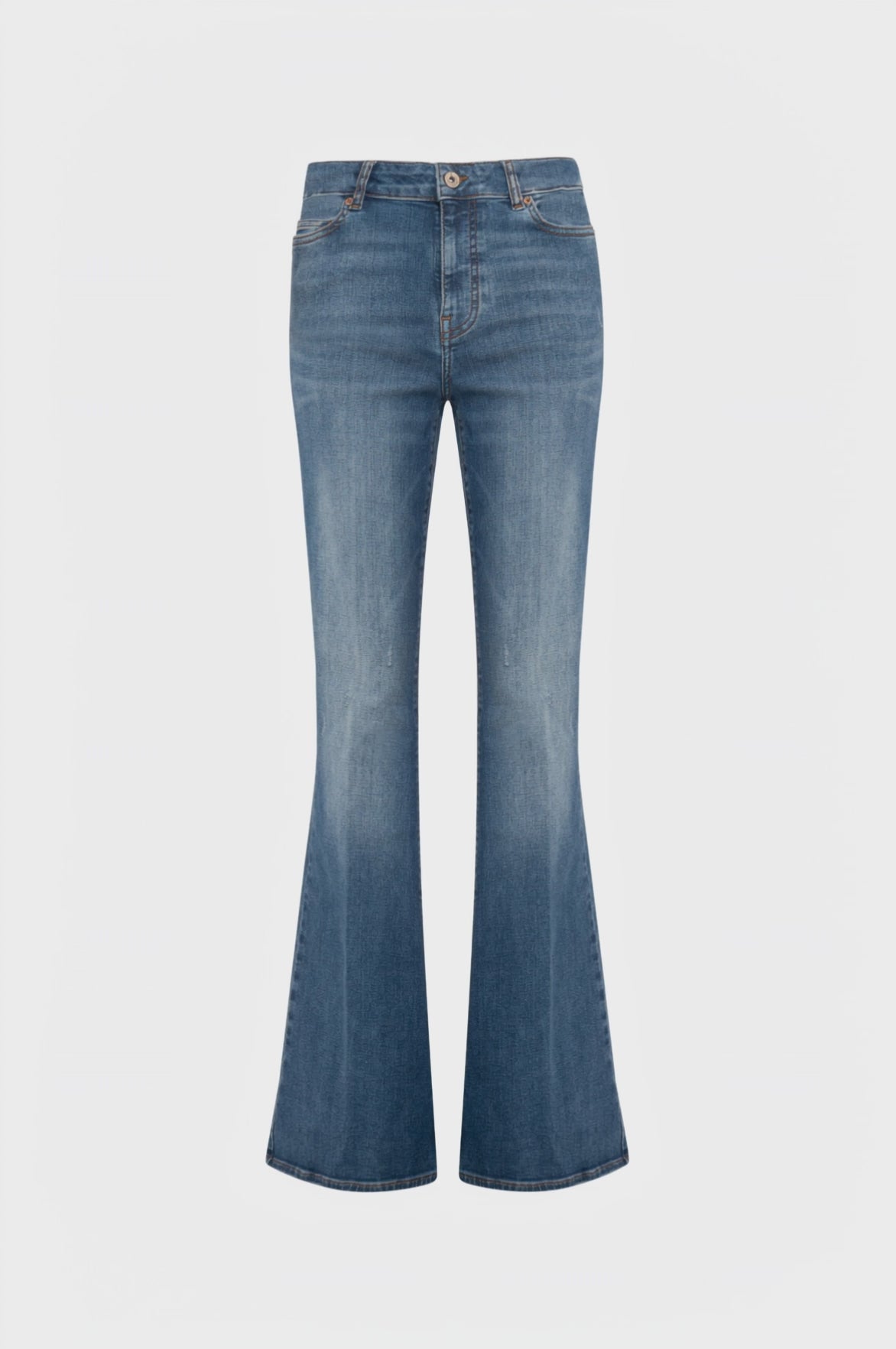 Jeans bootcut made in denim with middle wash