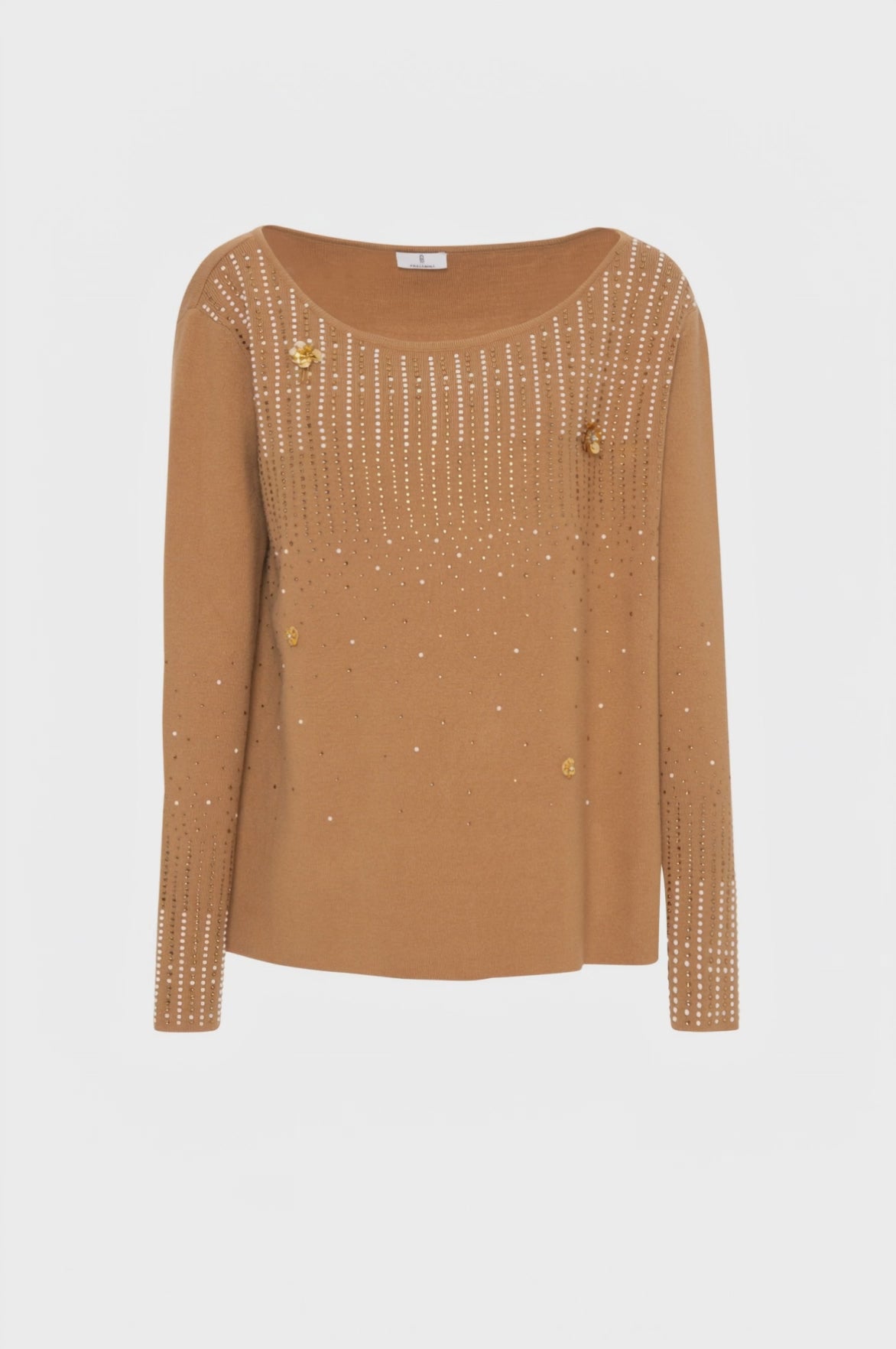 Knitwear regular fit with shiny applications