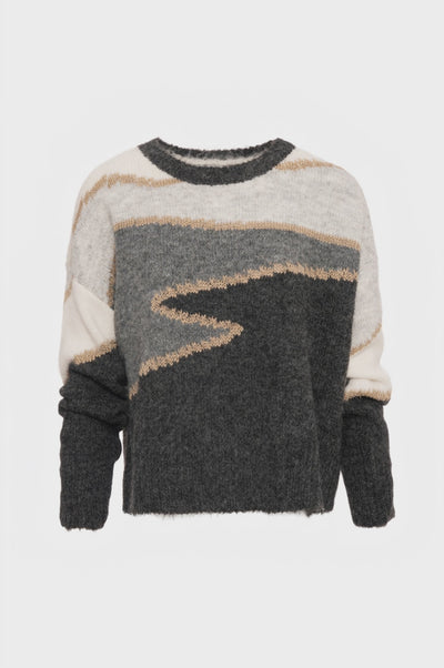 Knitwear regular fit with jacquard effect