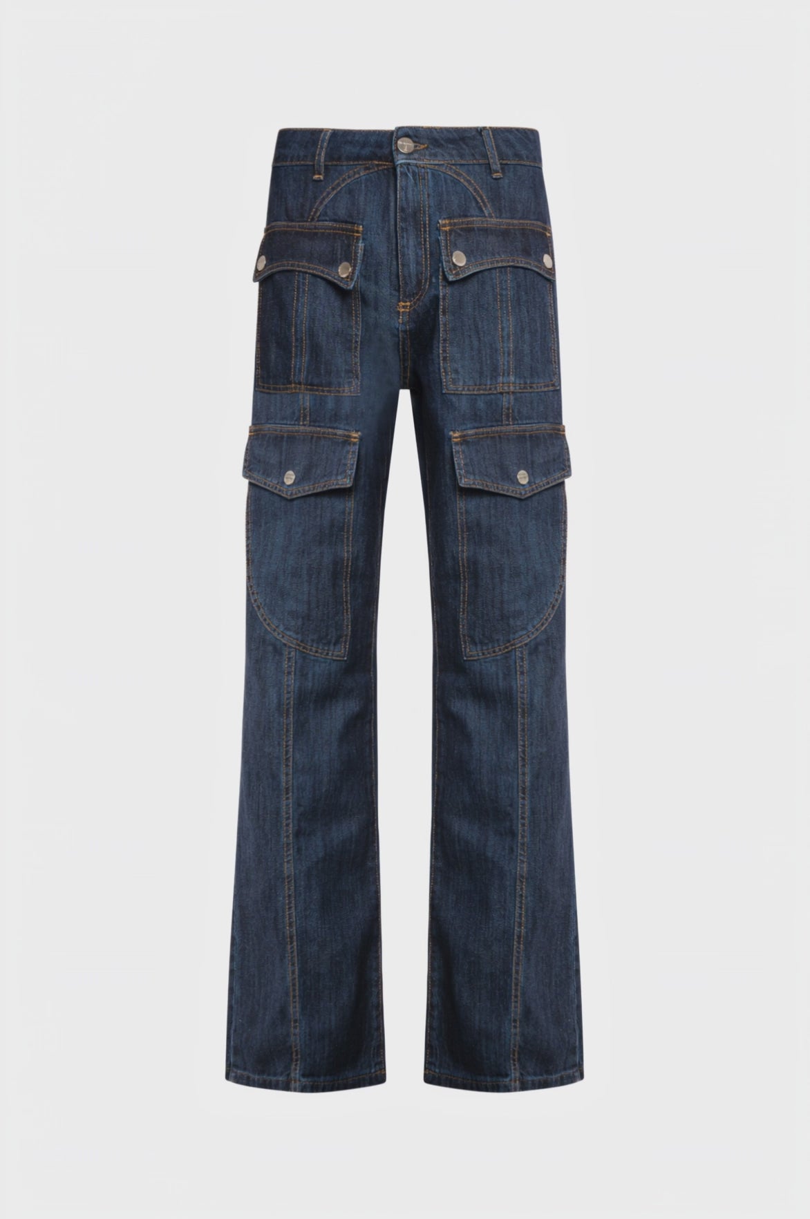 Jeans bootcut made in denim with dark wash