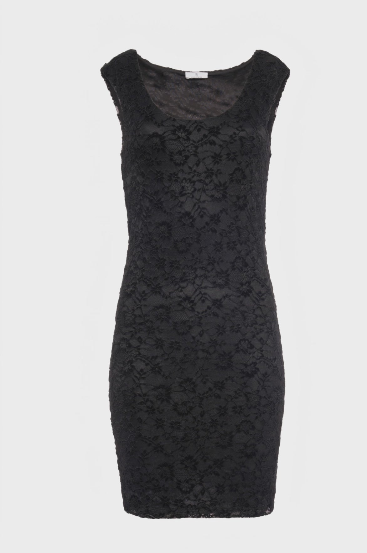Sleeveless sheath dress made in lace