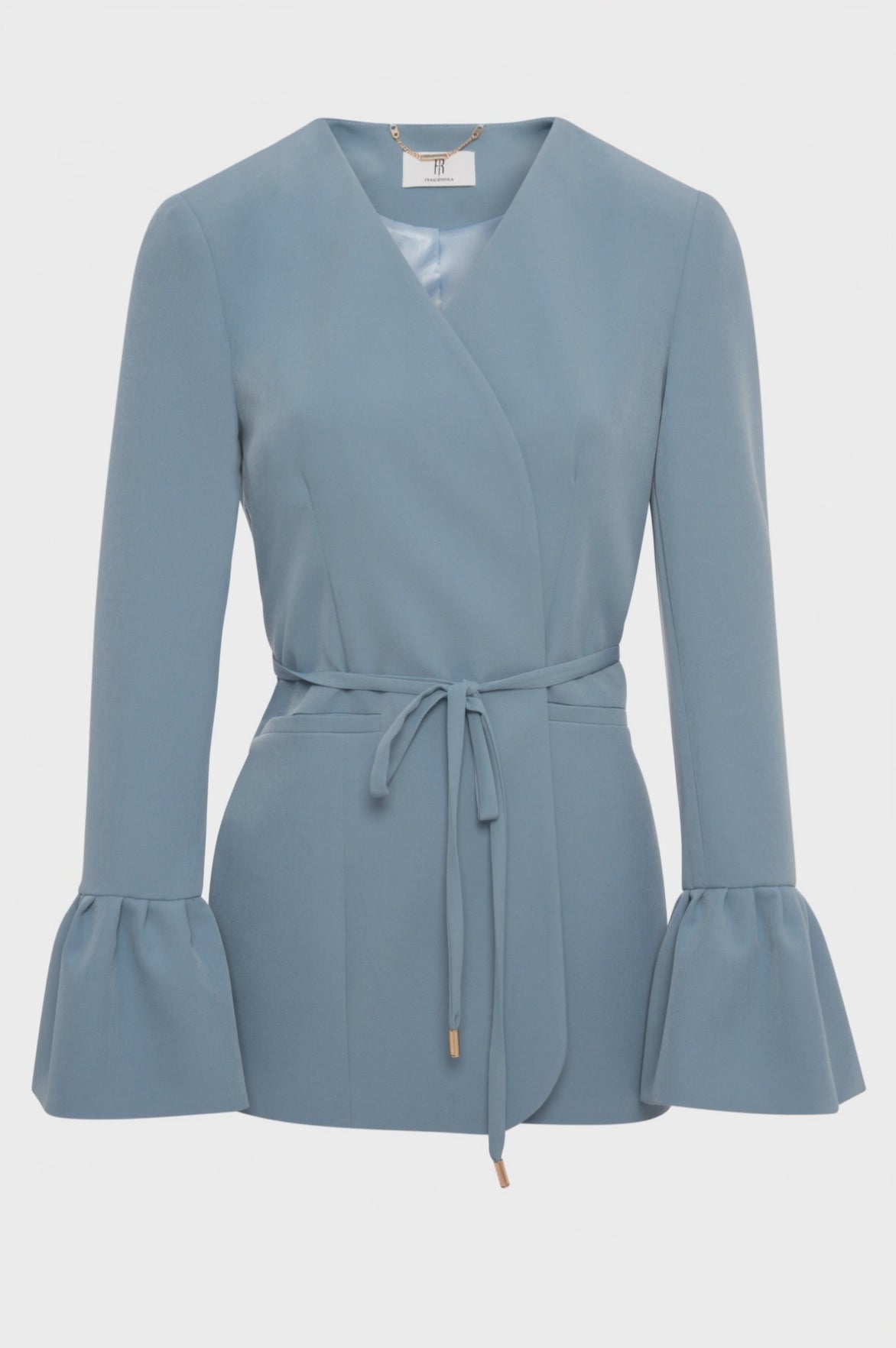 Blazer jacket regular fit with V-neck drop