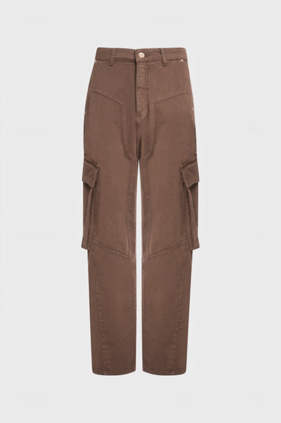 Carrot pant balloon fit made in gabardine