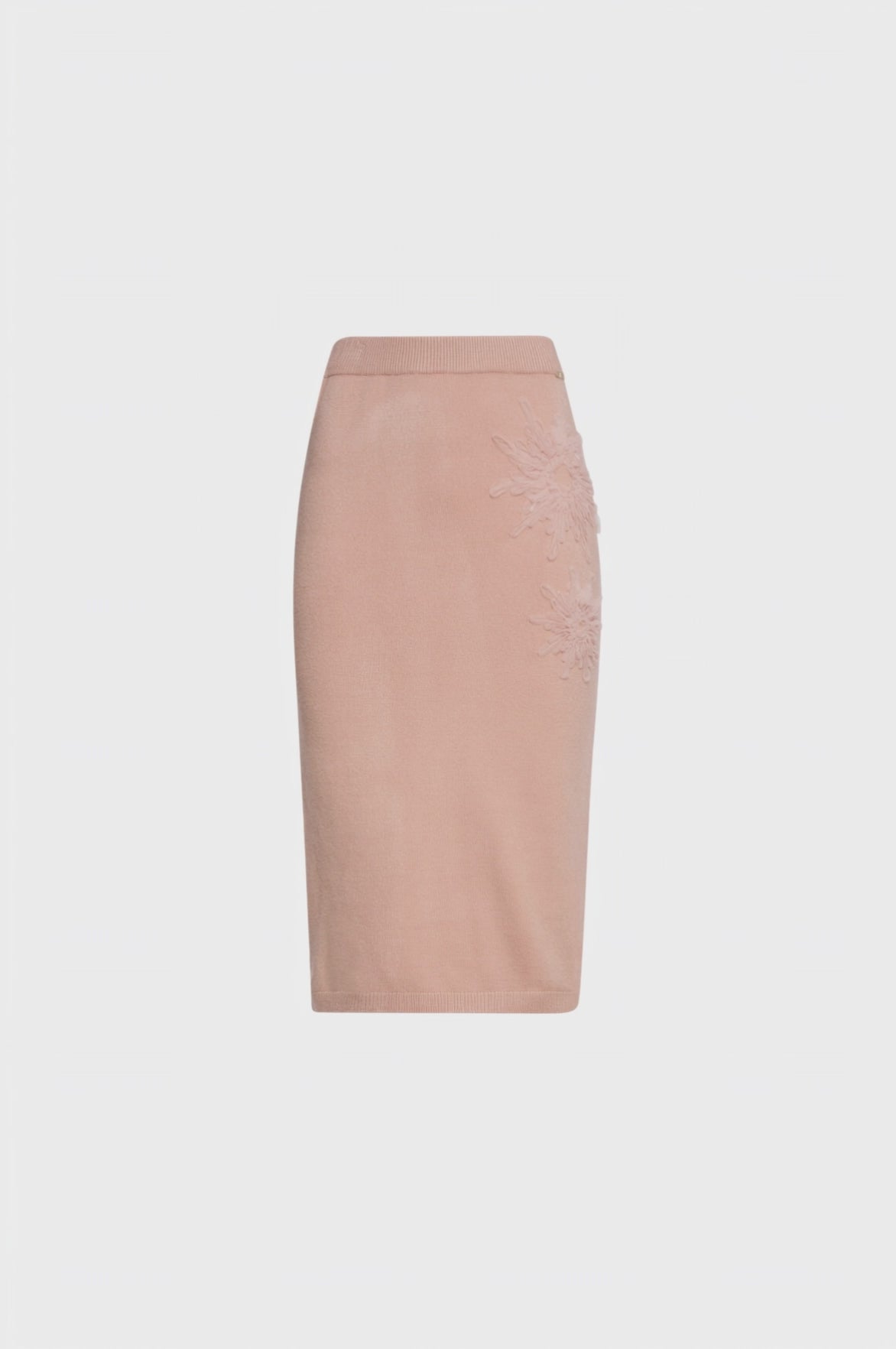 Knitted skirt slim fit middle length