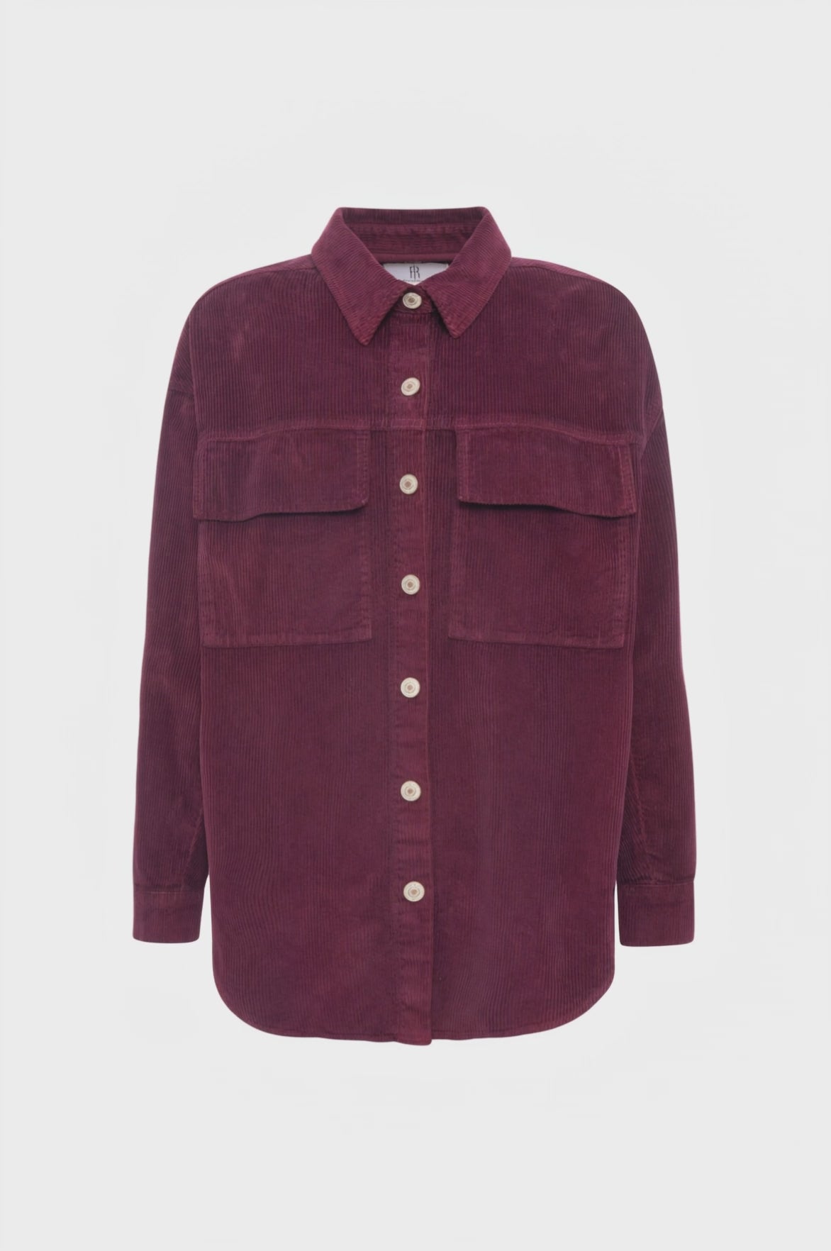 Shirt over fit made in needlecord velvet