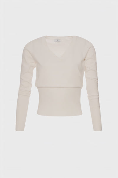 Knitwear slim fit with V-neck drop